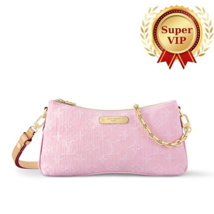 [Super Vip 1:1] Louis Vuitton Pochette Liv Washed Pink 24Cm M14159