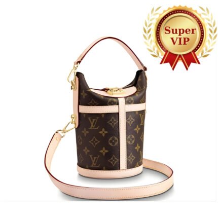 [Super Vip 1:1] Louis Vuitton Duffle Monogram Coated Canvas Beige 22Cm M43587