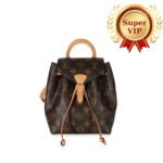 [Super Vip 1:1] Louis Vuitton Montsouris BB Monogram Canvas Brown 17Cm M45502