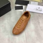 Prada Montecarlo Re Edition 2005 Antiqued Nappa Leather Sneakers Caramel 4E1165 EFX F098L F G000 - Image 5