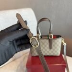 Gucci GG Emblem Mini Bag Beige and Dark Brown GG Fabric 20Cm ‎855491 FAEUC 9758 - Image 5