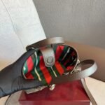 Gucci GG Emblem Mini Bag Beige and Dark Brown GG Fabric 20Cm ‎855491 FAEUC 9758 - Image 7