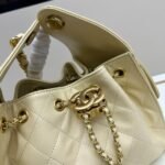 [Super Vip 1:1] Chanel 25 Small Handbag Grained And Gold Tone Metal Light Yellow 26Cm AS5293 B20304 NAGEQ - Image 5