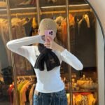 Louis Vuitton Only LV Mini Cable Scarf Brown 150Cm M96756 - Image 3