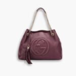Gucci Soho Shoulder Bag Dark Red 38Cm