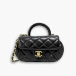 Chanel Small Flap Bag With Top Handle Black 20cm AS4573 B15144 94305