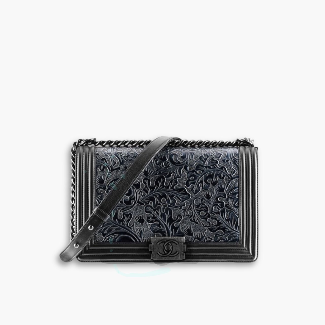 ELG_CNB1018-1.jpg Chanel Medium Cordoba Boy Bag Black 25cm - Image 1