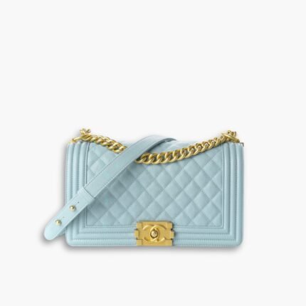 Chanel Medium Boy Bag Light Blue 25cm