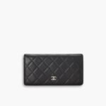 Chanel Classic Long Flap Wallet Black 19.5cm