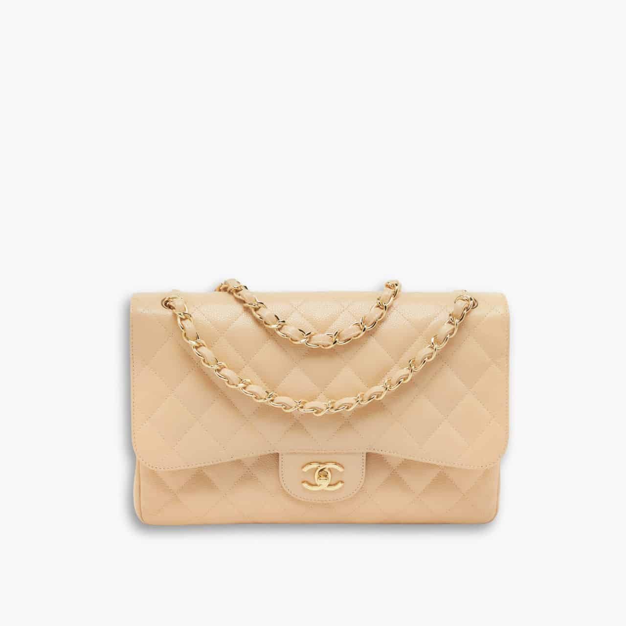 ELG_CNB1084-2.jpg Chanel Classic Flap Bag Beige 30cm - Image 1