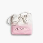 Chanel 22 Mini Handbag in Patent Gradient Calfskin Pink 20cm