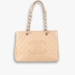 Chanel Grand Shopping Bag Caviar Beige 34cm