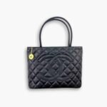 Chanel Medallion Tote Bag Black 30cm