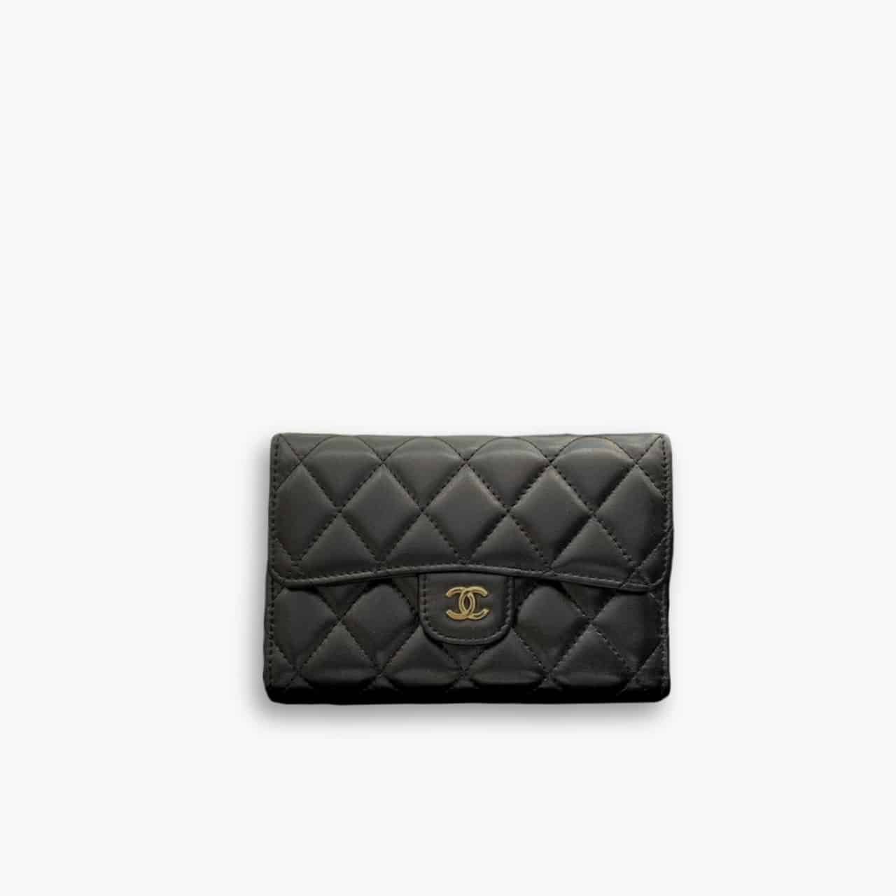 ELG_CNB1203.jpg Chanel Classic Card Holder Black 15cm AP0214 Y01295 C3906 - Image 1