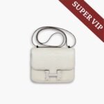 Super Vip 1:1 – Hermès Mini Constance 19 Shiny Alligator White