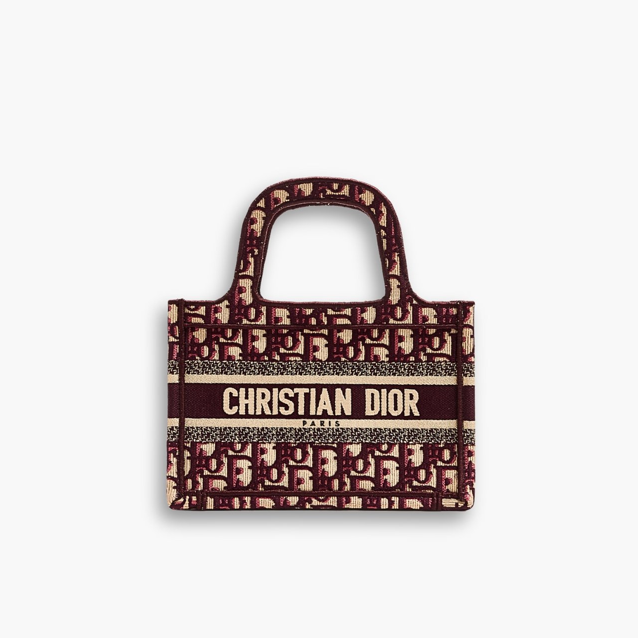 ELG_DRB1018-10.jpg Dior Mini Book Tote Burgundy 22cm S5475ZRIW M17E - Image 1