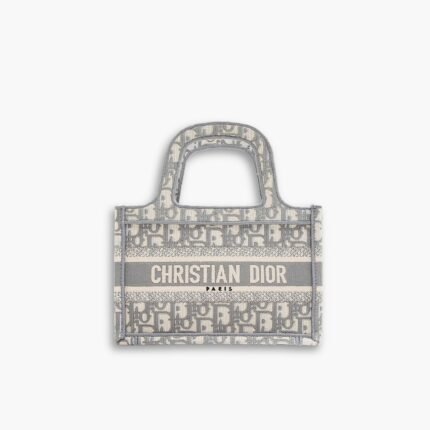 Dior Mini Book Tote Gray 22cm S5475ZRIW M932
