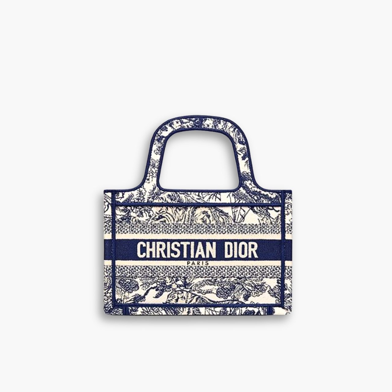 ELG_DRB1018-5.jpg Dior Mini Dior Book Tote Blue Toile de Jouy Embroidery 23cm - Image 1