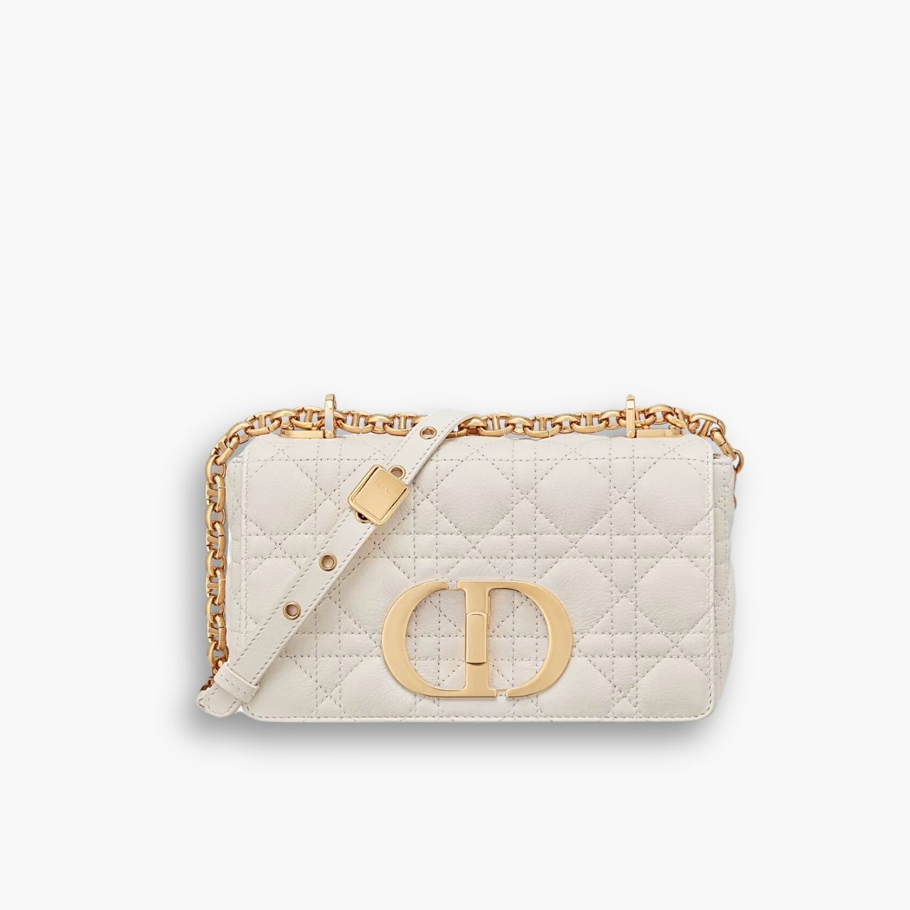 ELG_DRB1067-1.jpg Dior Small Dior Caro Bag White 20cm M9242UWHC M35U - Image 1