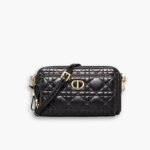 Dior Caro Double Pouch Black 19cm