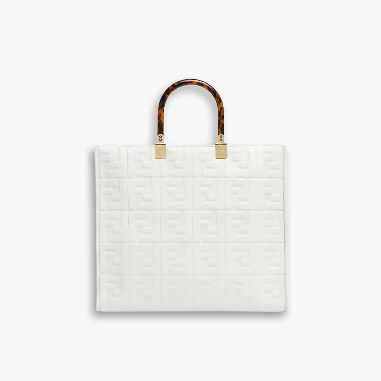 ELG_FDB1055-1.jpg Fendi Sunshine Medium Bag White 35cm 8BH386AMCVF0QVL - Image 1