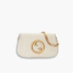 Gucci Blondie Small Shoulder Bag White 28cm 699268 UXX0G 9022