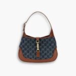 Gucci Jackie 1961 Small Bag Blue and Brown 28 cm ‎636706 2KQGG 8375