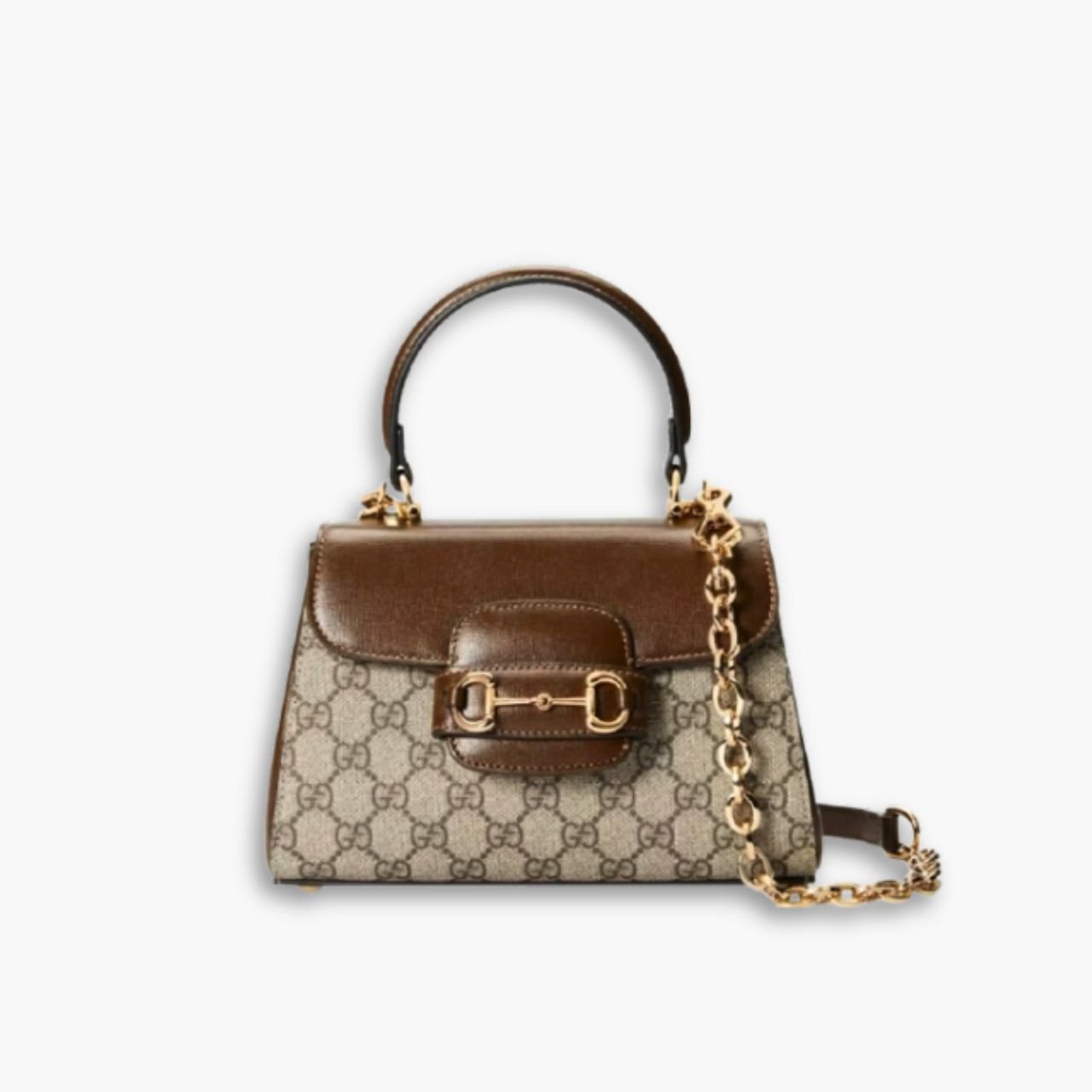 ELG_GCB1080-1.jpg Gucci Horsebit 1955 Bag Ebony Brown 22cm 703848 92TCK 8563 - Image 1