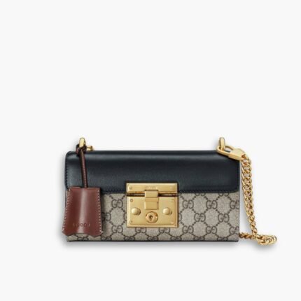 Gucci Padlock ‎Bag 22cm Black Brown 735103 KLQJG 9785