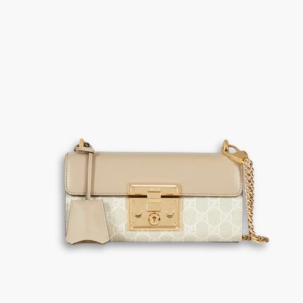Gucci Padlock ‎Bag 22cm Beige White 735103 FABLH 9897