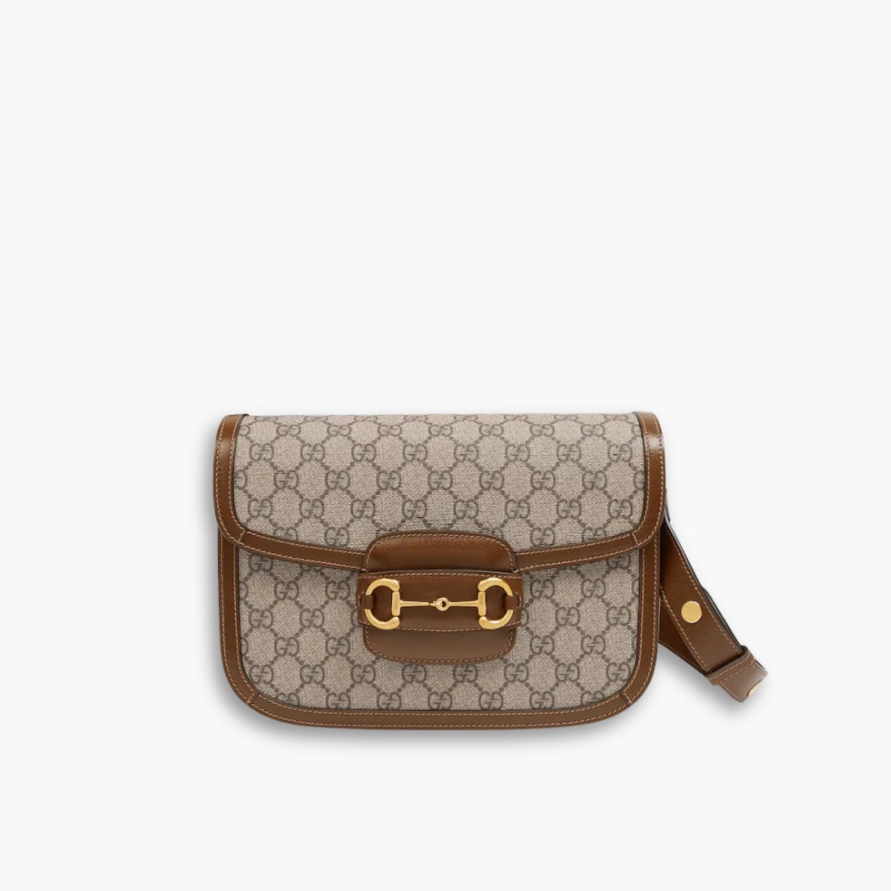 ELG_GCB1110.jpg Gucci Horsebit 1955 Bag Beige Brown 25cm 602204 92TCG 8563 - Image 1