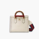 Gucci Diana Tote Bag White 27cm ‎‎702721 U3ZDT 9244