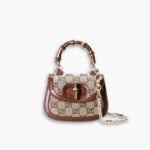 Gucci Bamboo 1947 Mini Bag Brown 17cm 735116 FAA4Z 2554