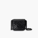 Gucci Marmont Belt Bag Black 12.5 cm 739599 UM8KV 1000