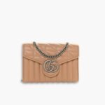 Gucci Marmont Mini Matelasse Bag Beige 20cm