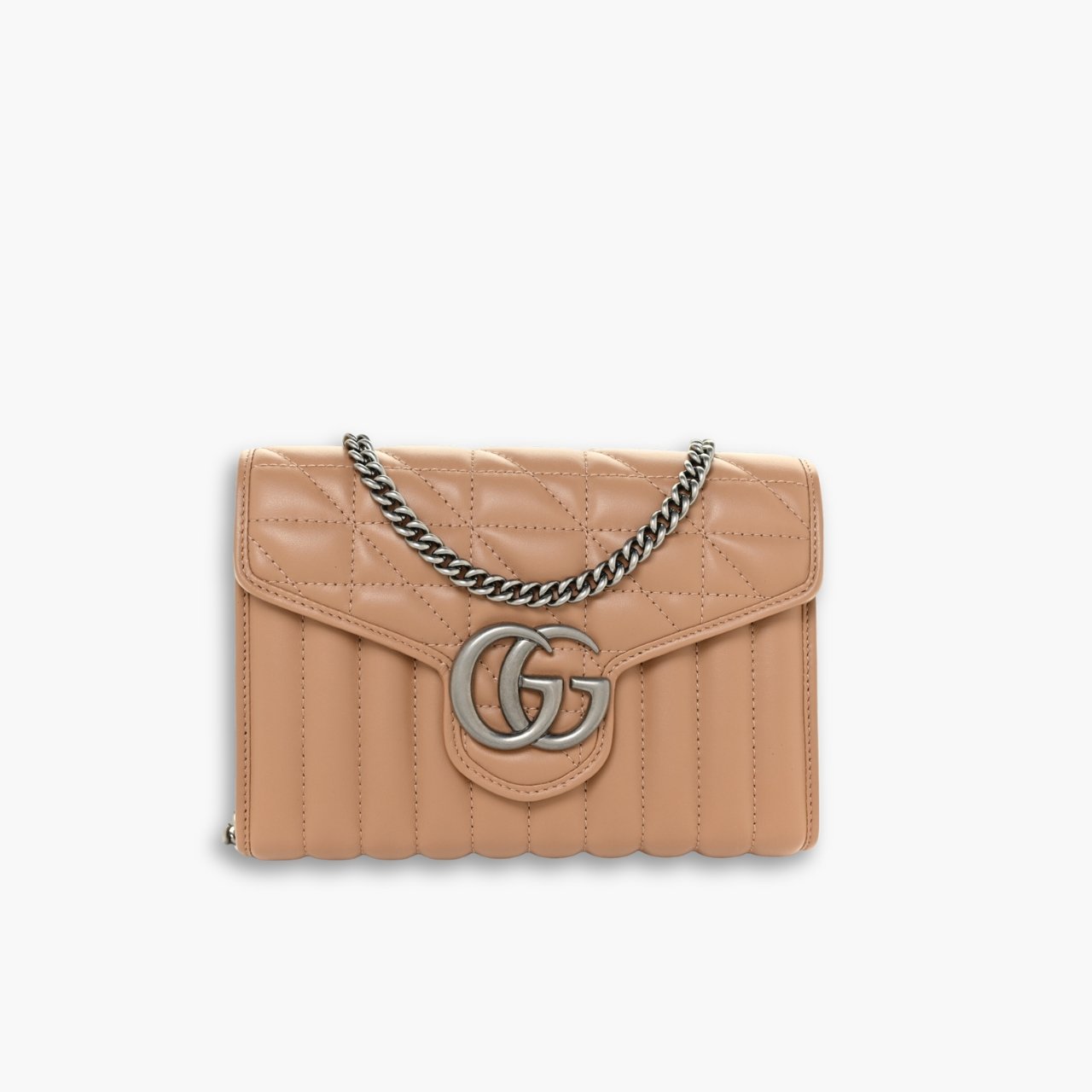 ELG_GCM1017.jpg Gucci Marmont Mini Matelasse Bag Beige 20cm - Image 1