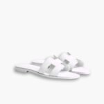 Hermes Slippers Flat Oran Full White H202272Z 2V350