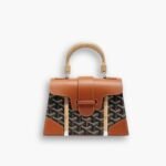 Goyard Saïgon Structuré Mini Bag Black And Tan 21Cm