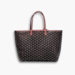Goyard Saint Louis PM Bag Black And Tan 45Cm