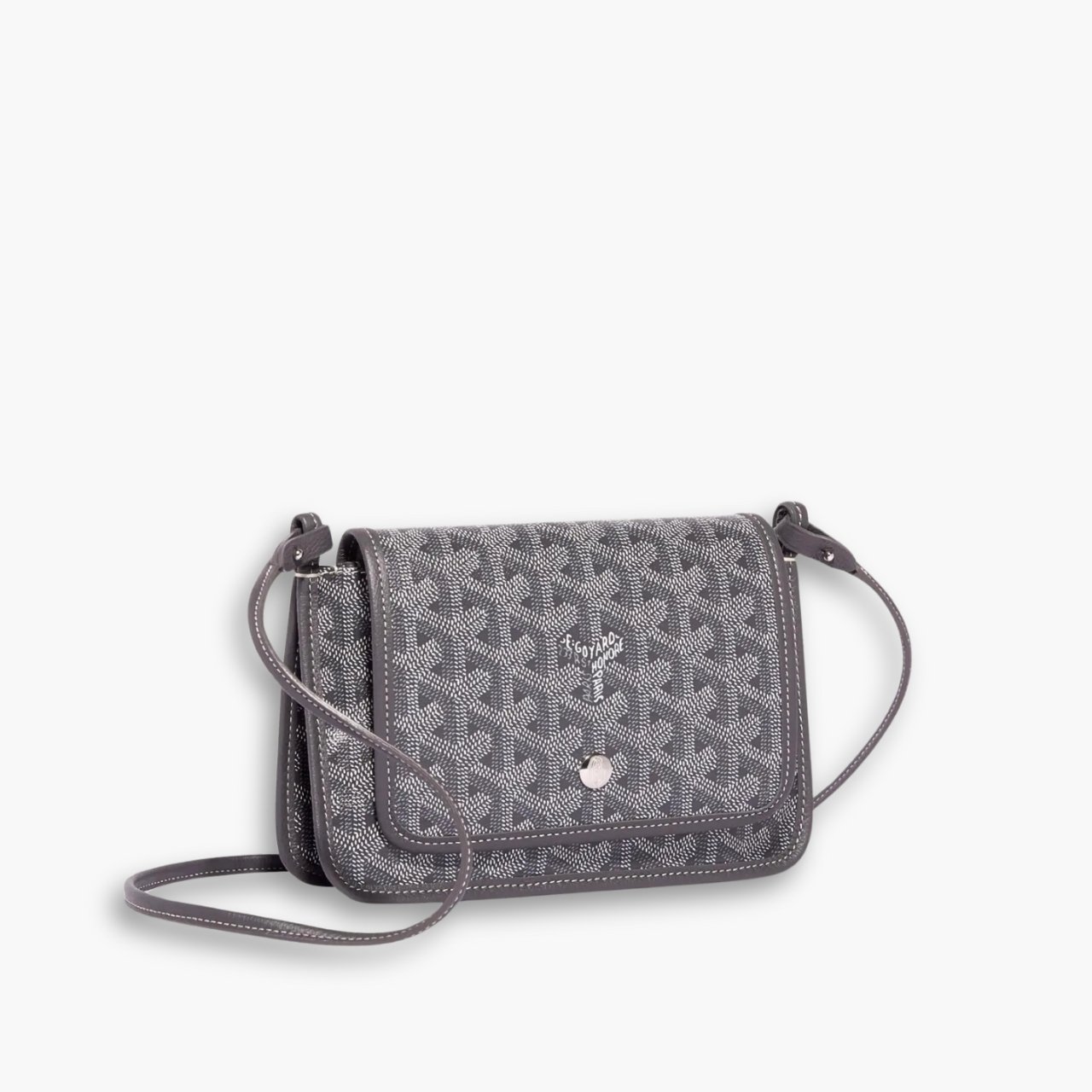ELG_GYB1028.jpg Goyard Plumet Pocket Wallet Grey 22Cm - Image 1