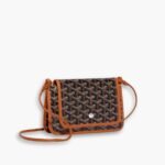 Goyard Plumet Pocket Wallet Black And Tan 22Cm