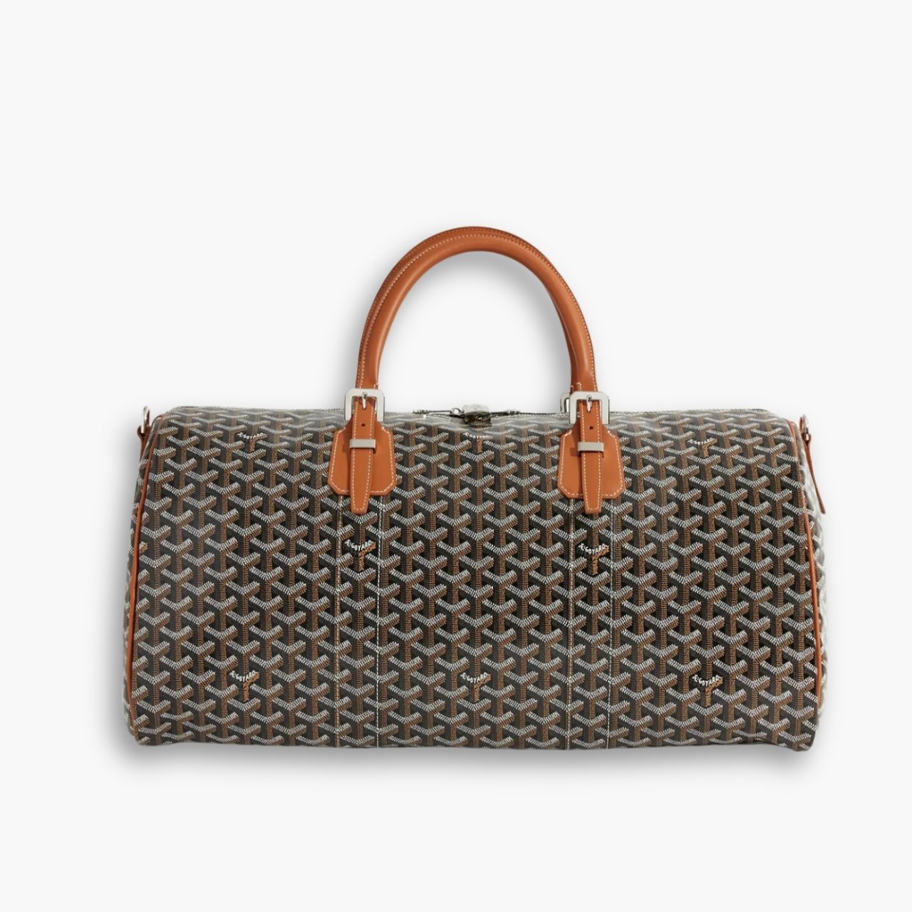 ELG_GYB1036.jpg Goyard Boston 50 Black And Tan 50Cm - Image 1