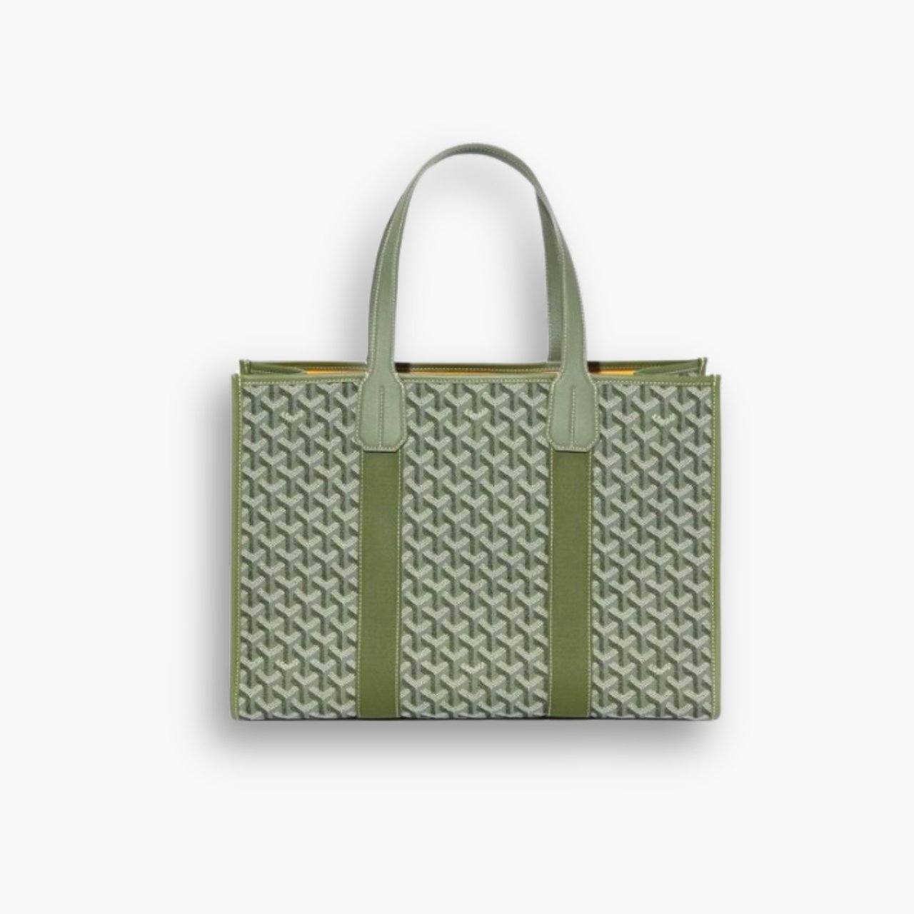 ELG_GYB1037.jpg Goyard Villette Jacquard Tote Bags Khaki Green 44cm - Image 1