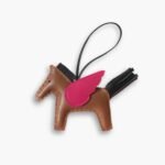 Hermes Rodeo Pegase Charm Brown Pink