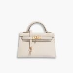 Hermes Kelly Mini Epsom Handbag Craie 20cm