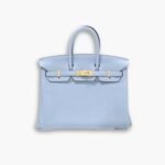 Hermes Birkin Togo Handbag Blue 35cm
