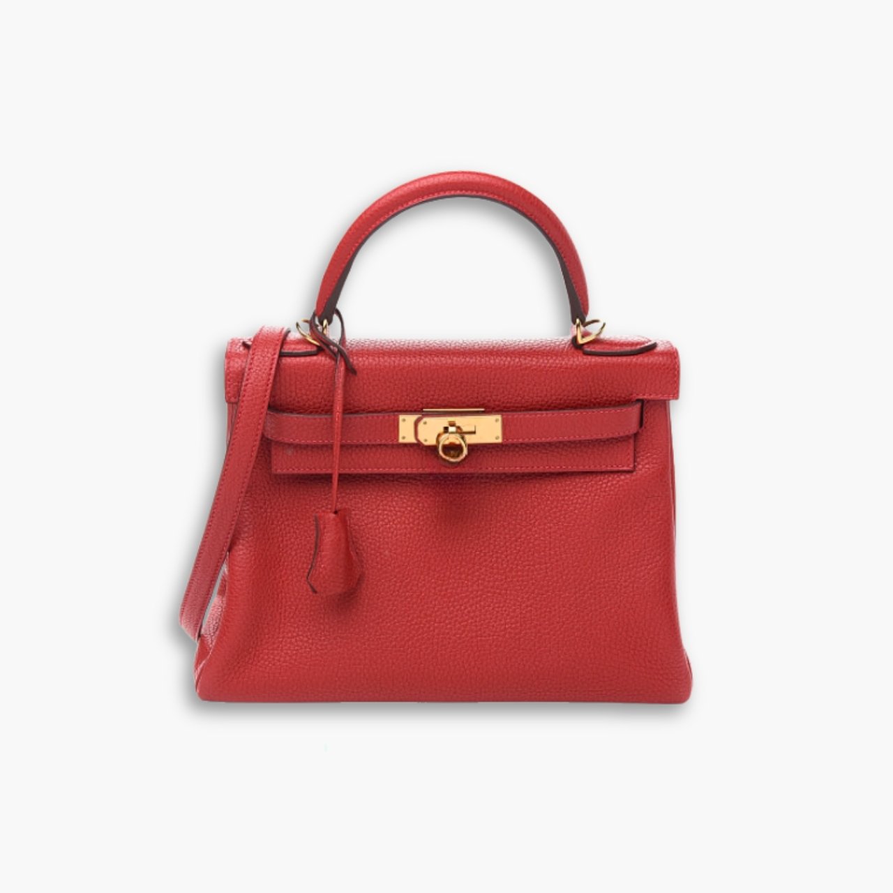 ELG_HMB1019-1.jpg Hermes Kelly 25 Togo Handbag Rouge Casaque 25cm - Image 1