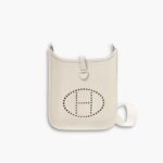 Hermes Evelyne Amazone Bag White 17cm