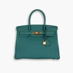 Hermes Birkin 25 Bag Togo Malachite 25cm