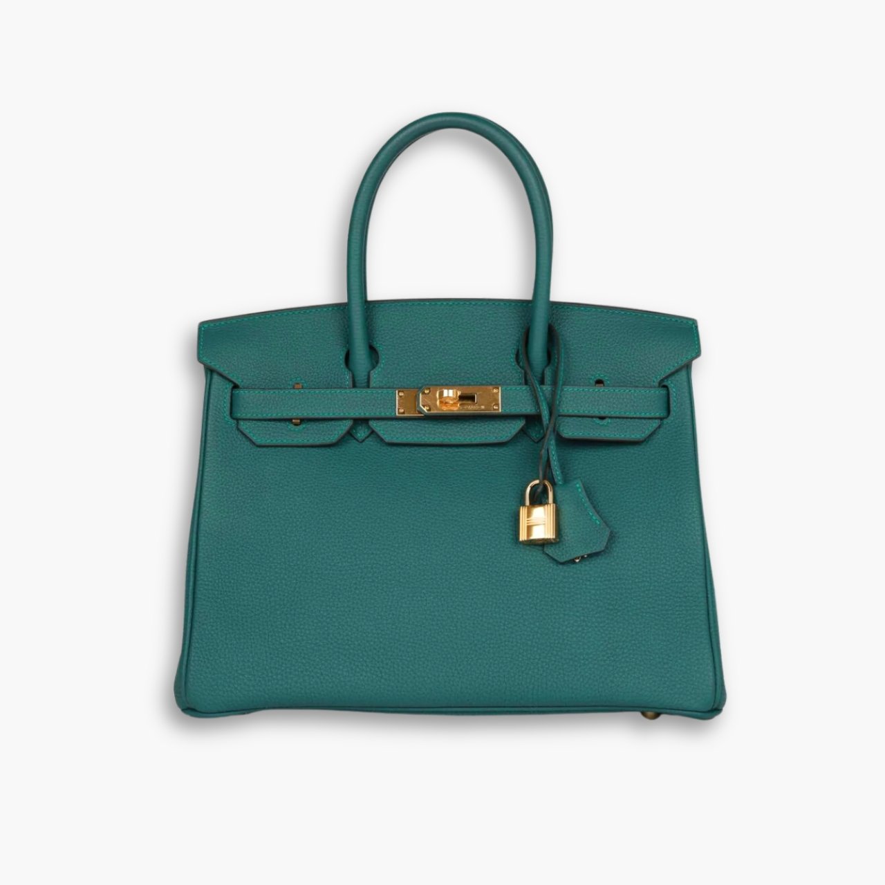 ELG_HMB1039-1.jpg Hermes Birkin 25 Bag Togo Malachite 25cm - Image 1